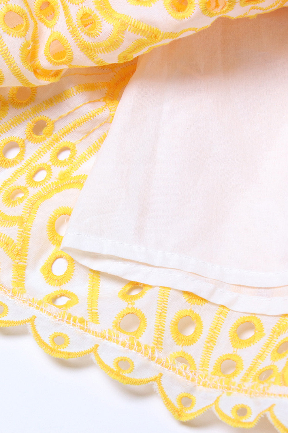 Elastyczna mini sukienka bez rękawów - żółta