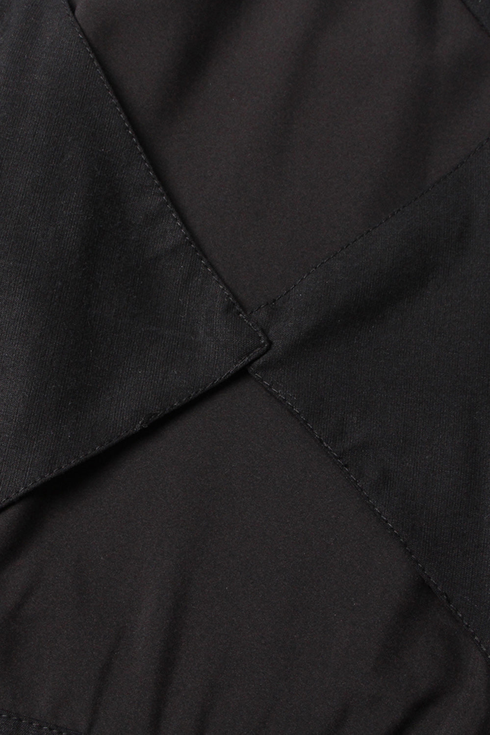 Midi Dress with Back Cuts - Black