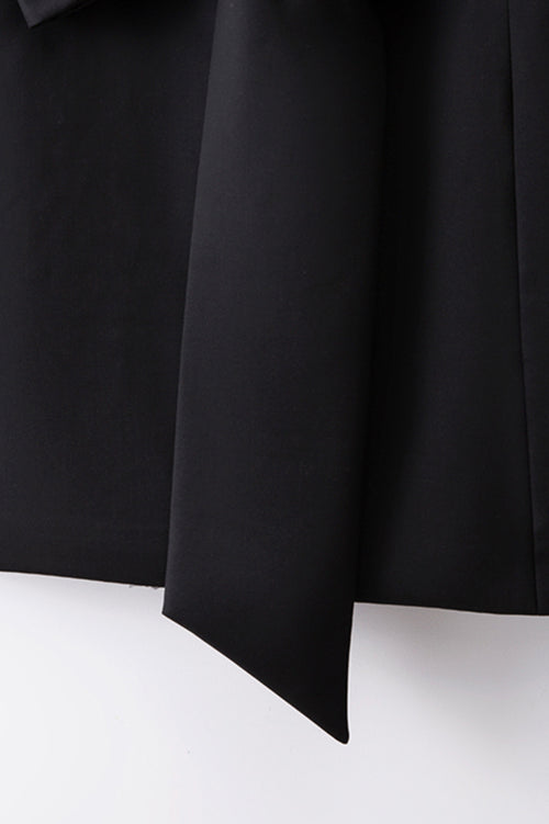 Sleeveless Blazer Dress - Black