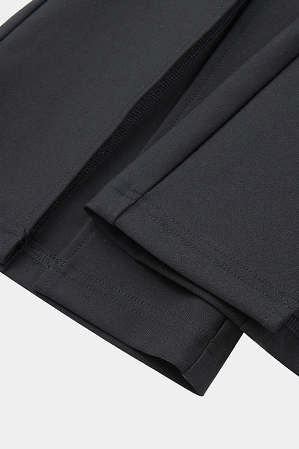 Spodnie z rozcięciem - czarne
