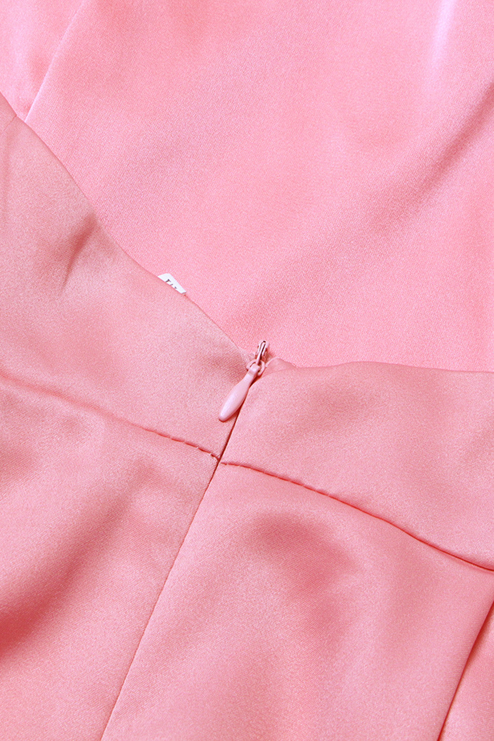 Mini Dress with Detail at Hem - Pink