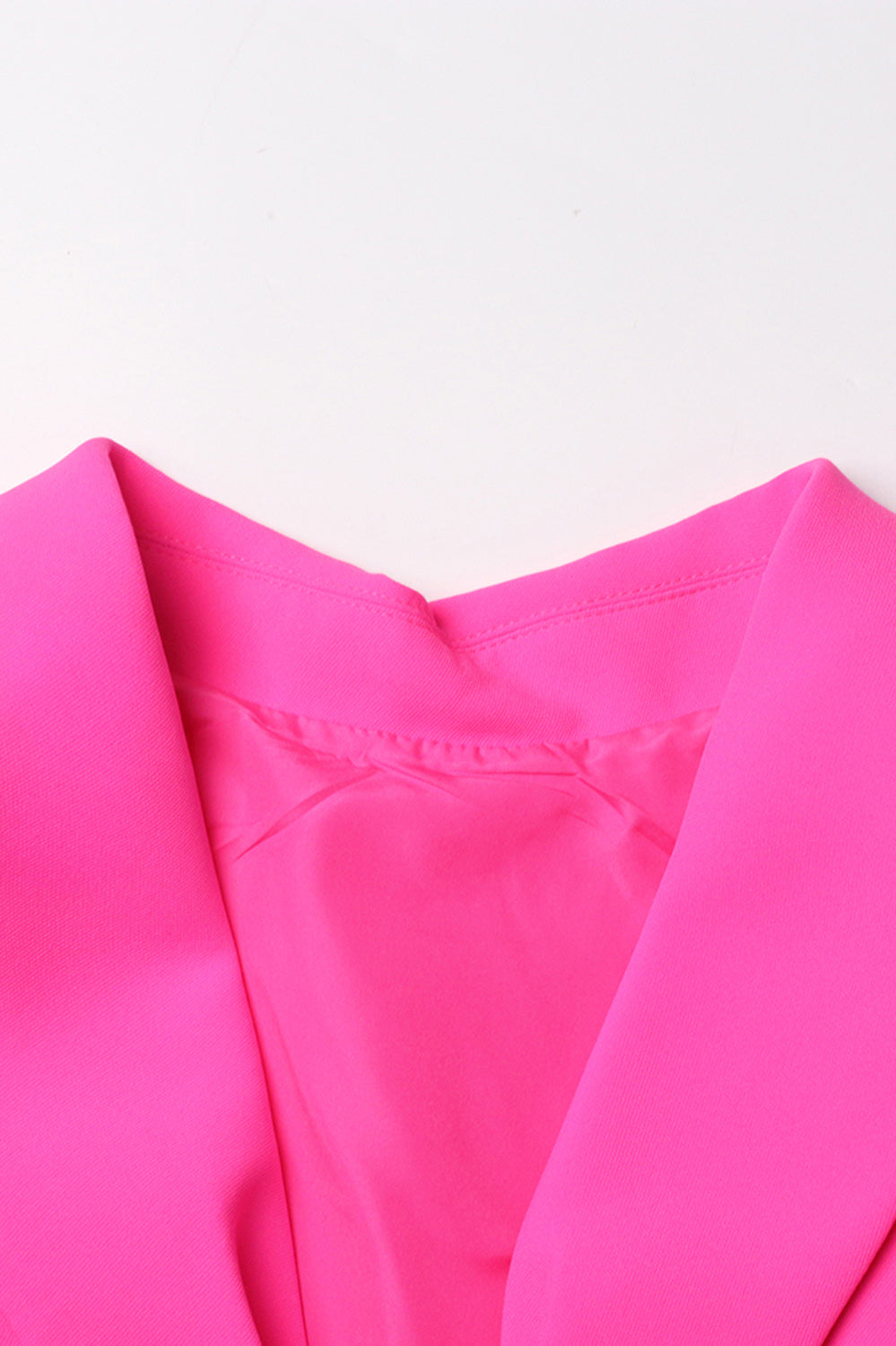 Miniklänning med rosett och korta ärmar - Fuchsia
